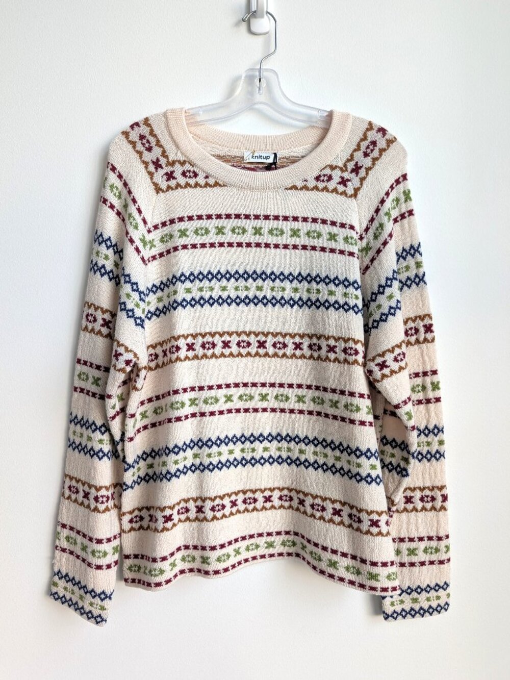 NWT KNITUP Fair Isle Wool Crewneck Sweater | Large